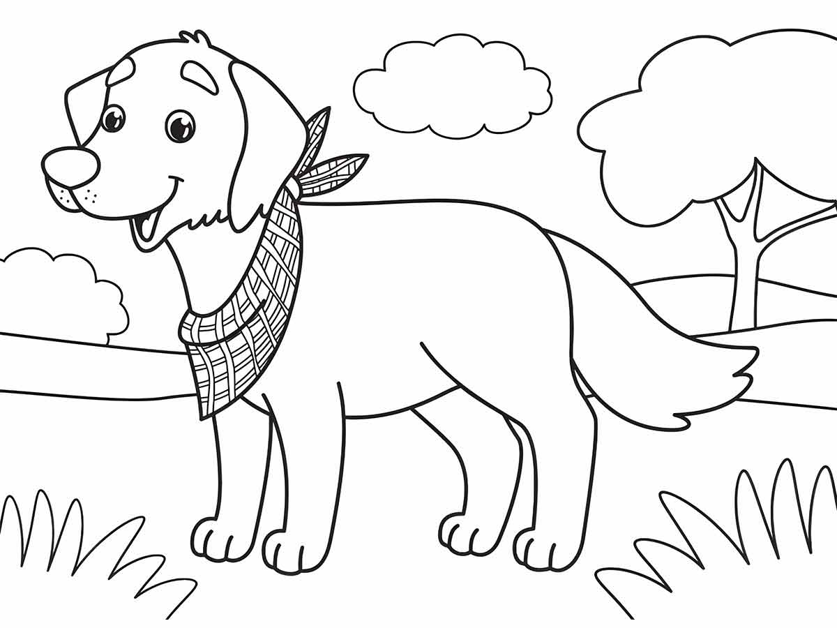 Puppies coloring page (9)