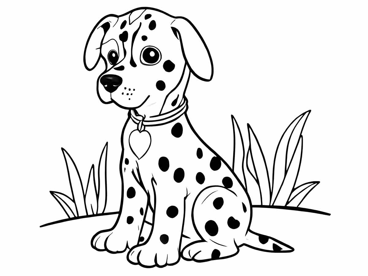 Puppies coloring page (91)