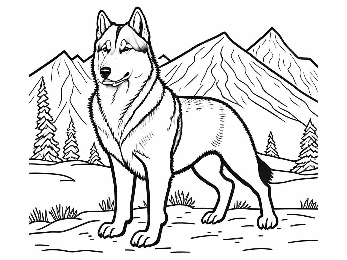 Puppies coloring page (96)