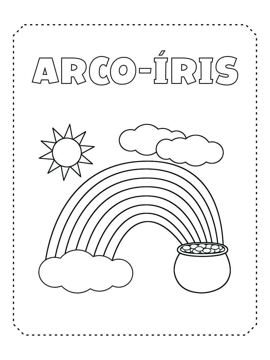 Rainbow coloring page (2)