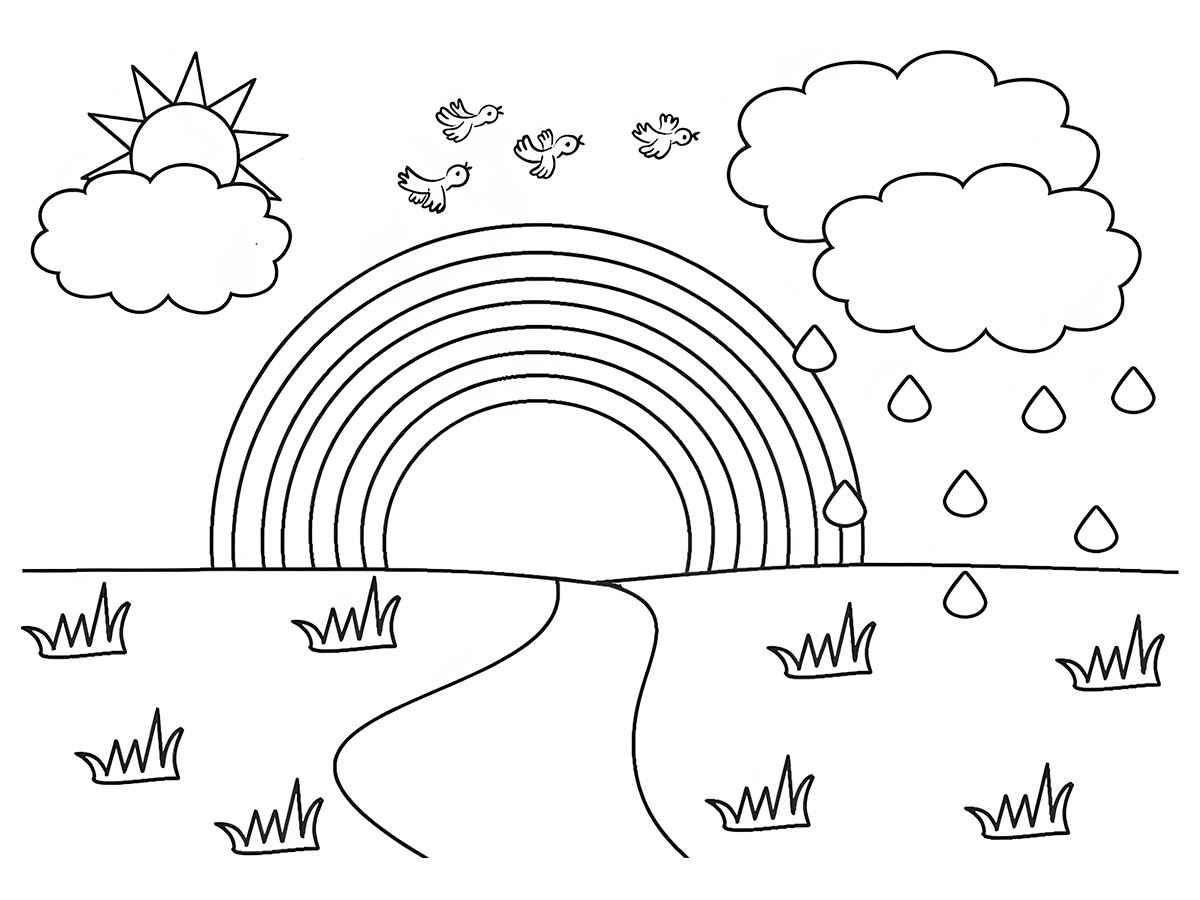 Rainbow coloring page (25)