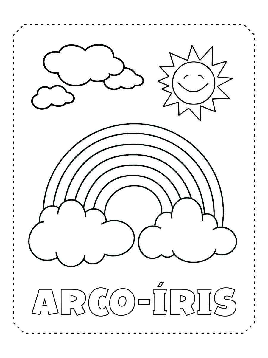 Rainbow coloring page (3)