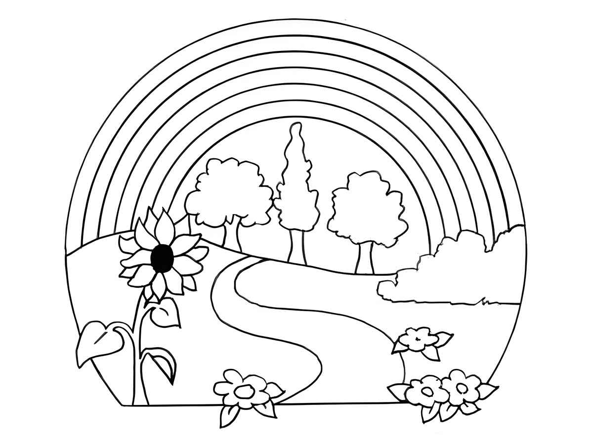 Rainbow coloring page (33)