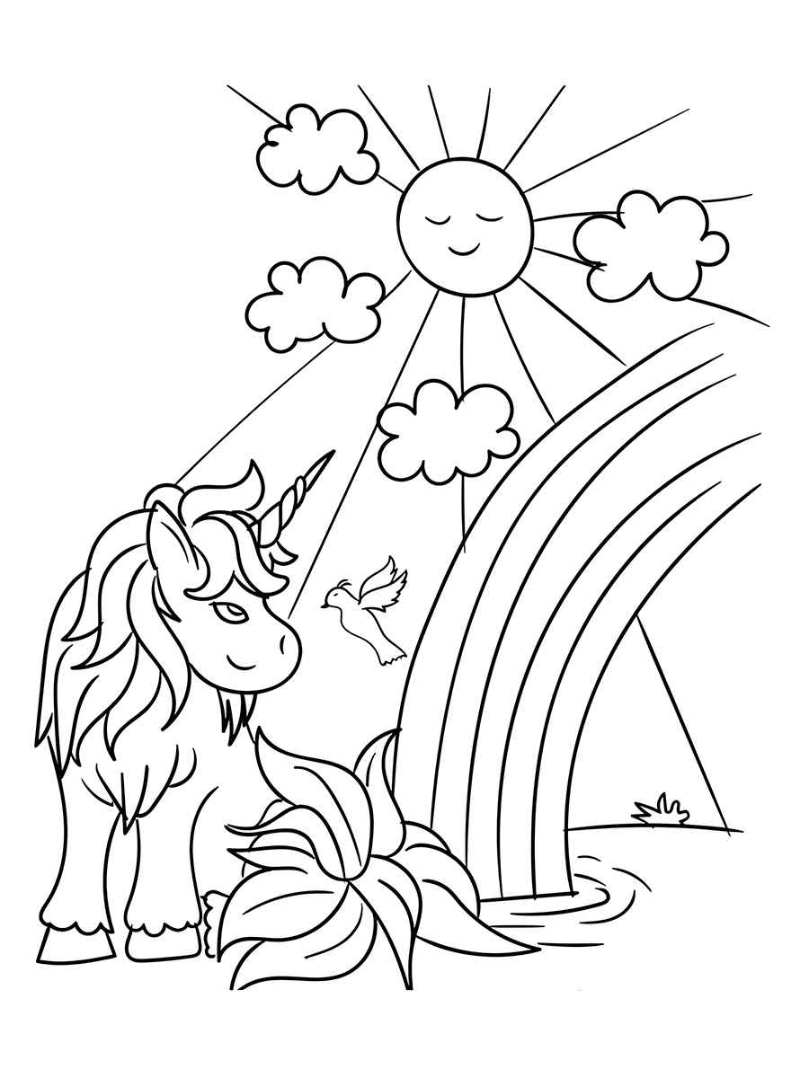 Rainbow coloring page (36)