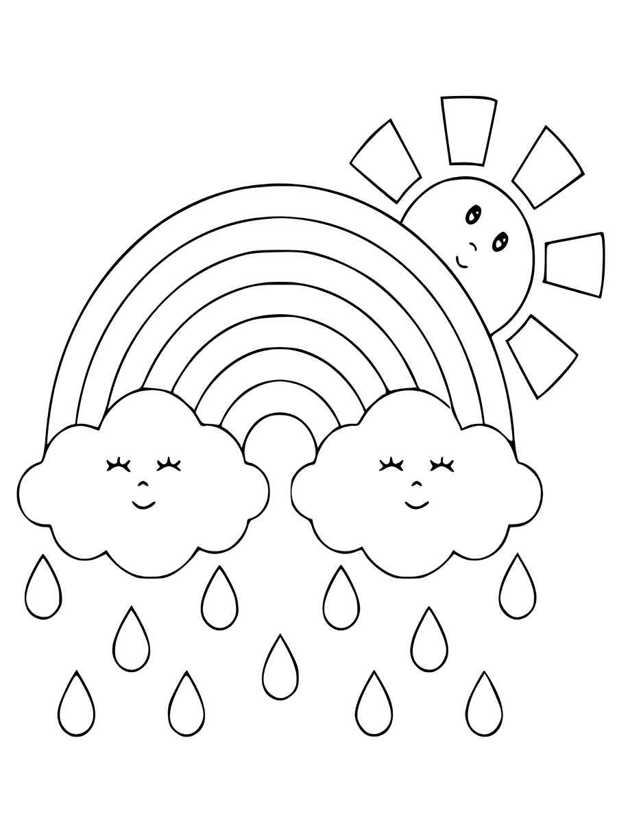 Rainbow coloring page (4)