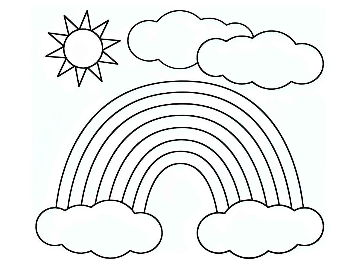 Rainbow coloring page (41)