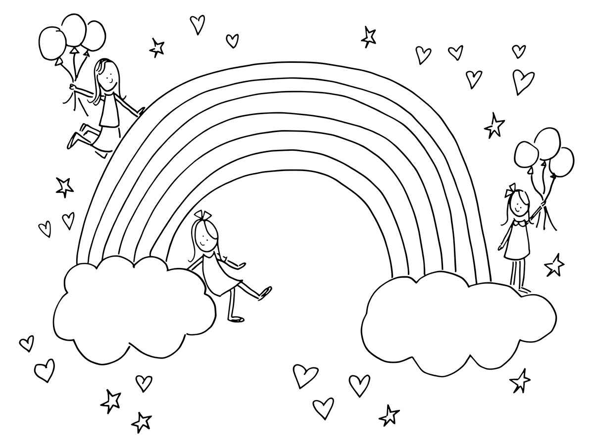 Rainbow coloring page (68)