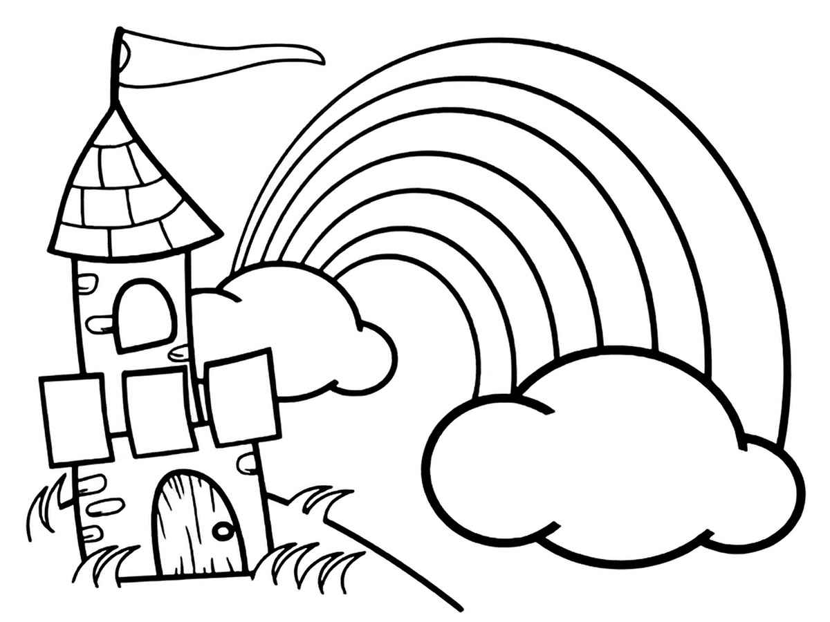 Rainbow coloring page (8)