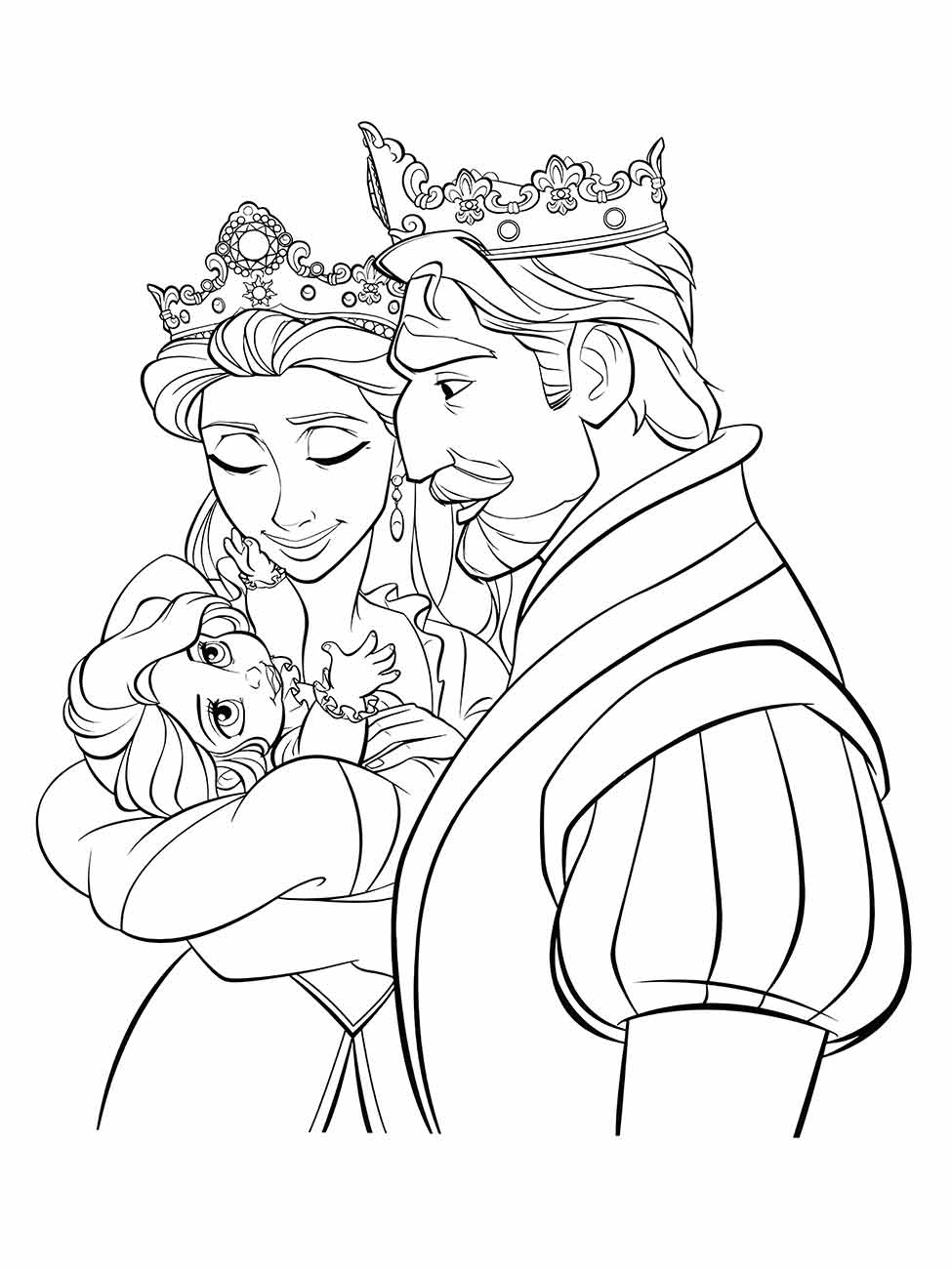 Rapunzel coloring page (1)