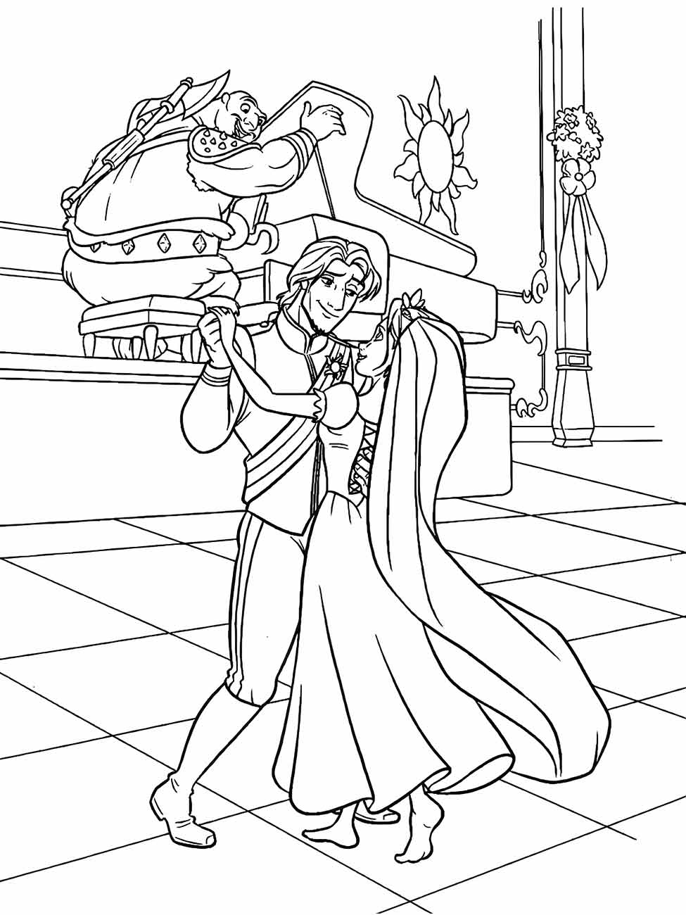 Rapunzel coloring page (12)