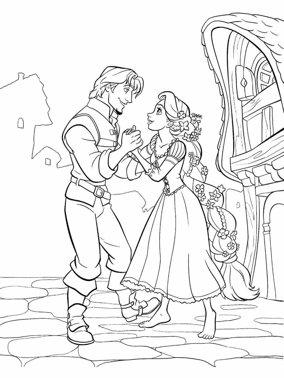 Rapunzel coloring page (26)