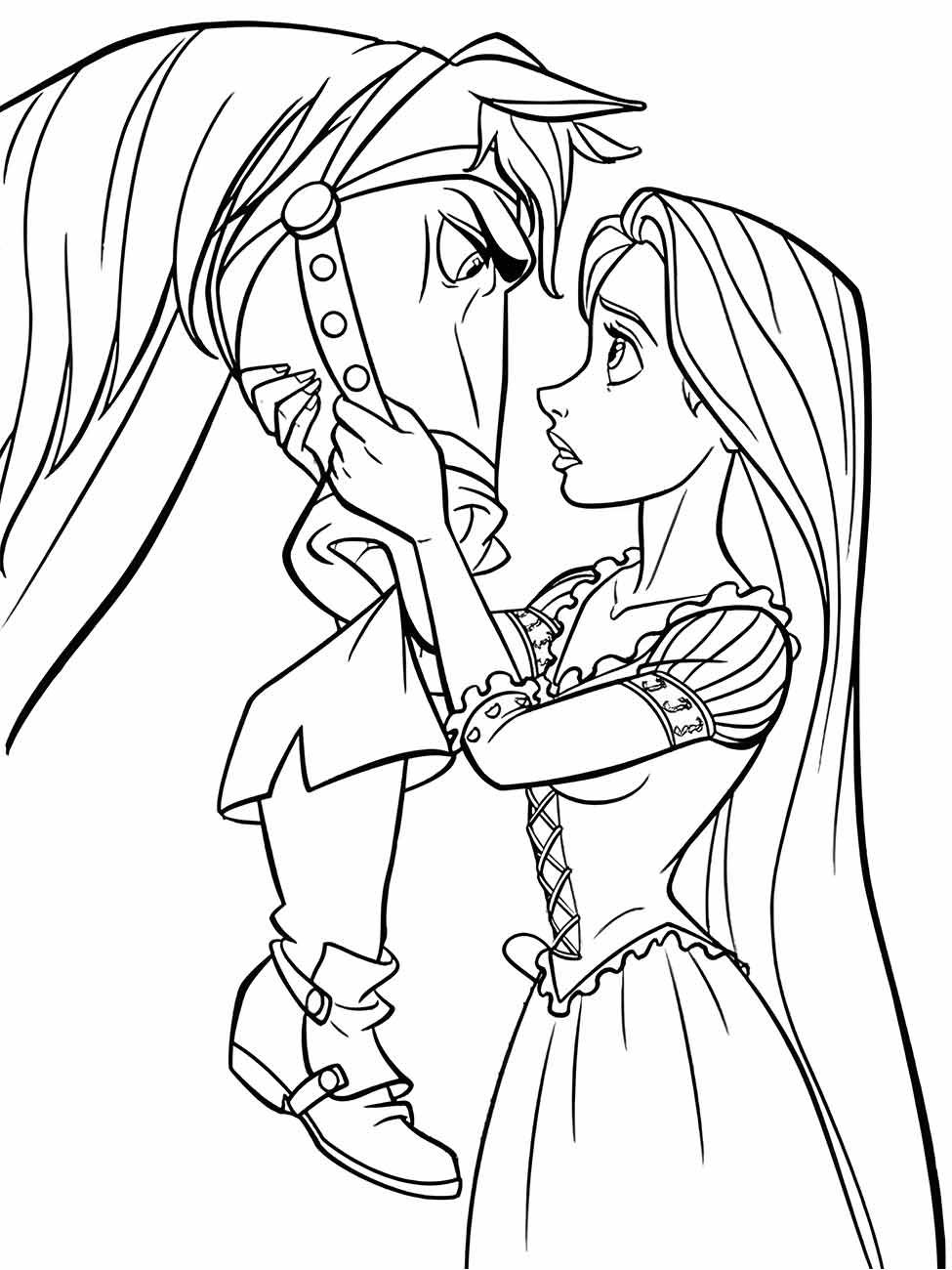 Rapunzel coloring page (3)