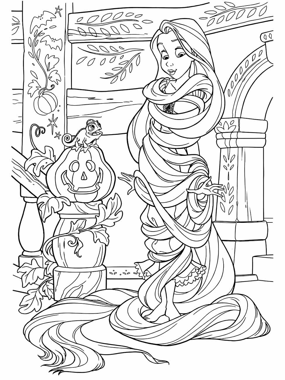 Rapunzel coloring page (30)