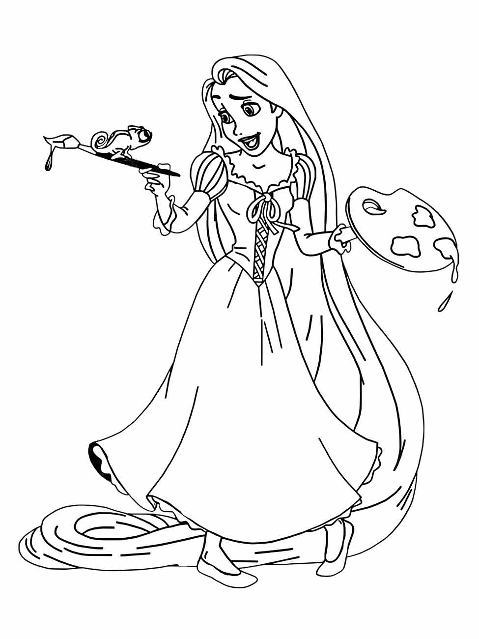 Rapunzel coloring page (46)