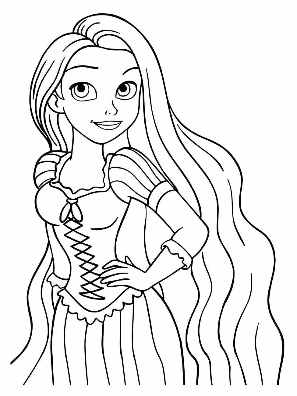 Rapunzel coloring page (49)