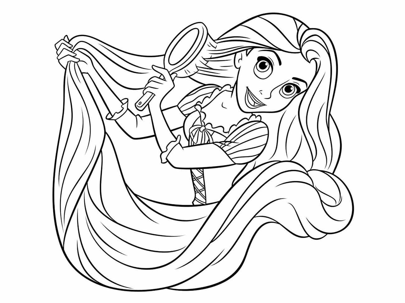 Rapunzel coloring page (50)