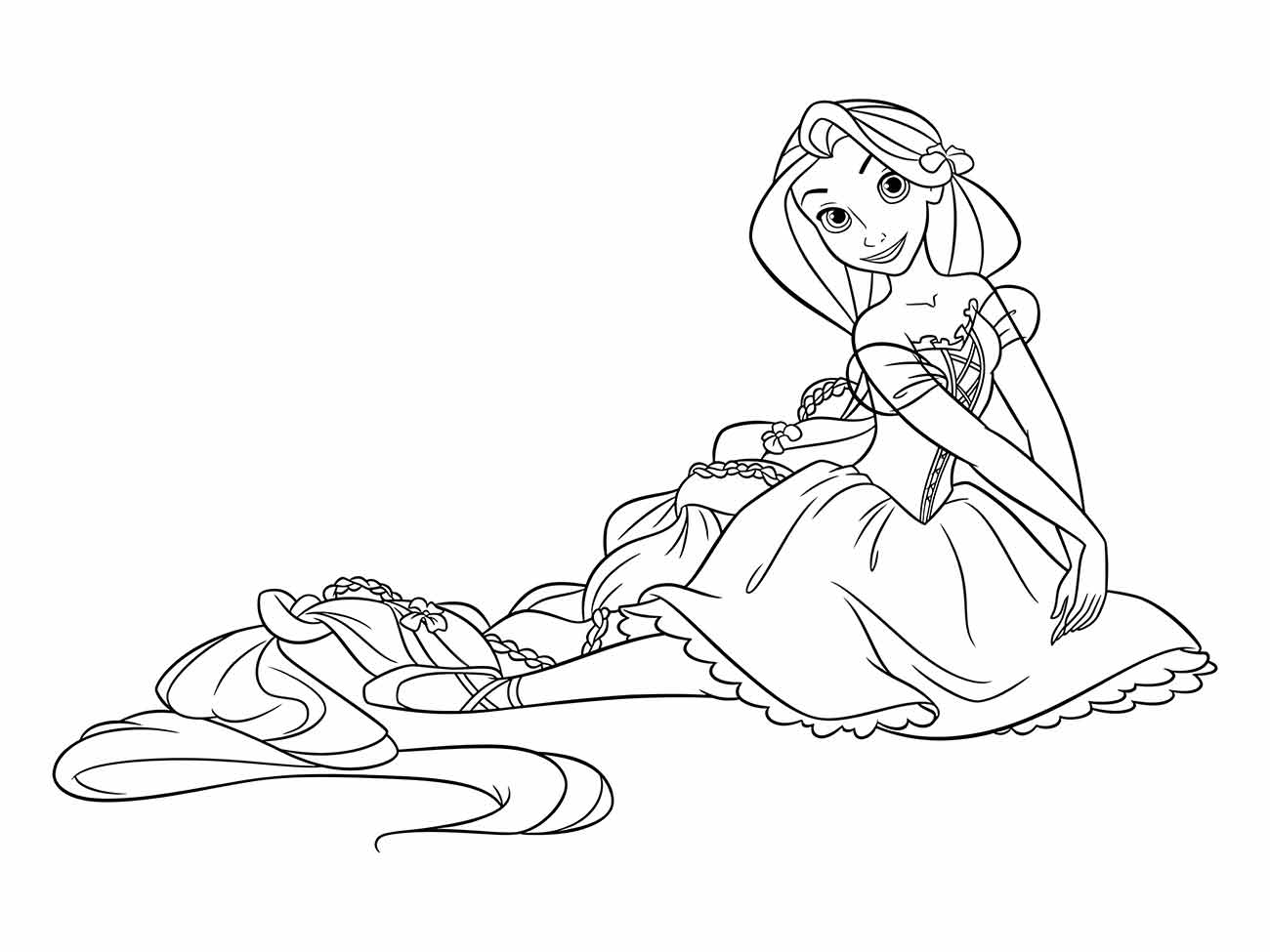 Rapunzel coloring page (51)