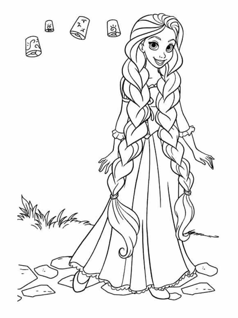 Rapunzel coloring page (53)