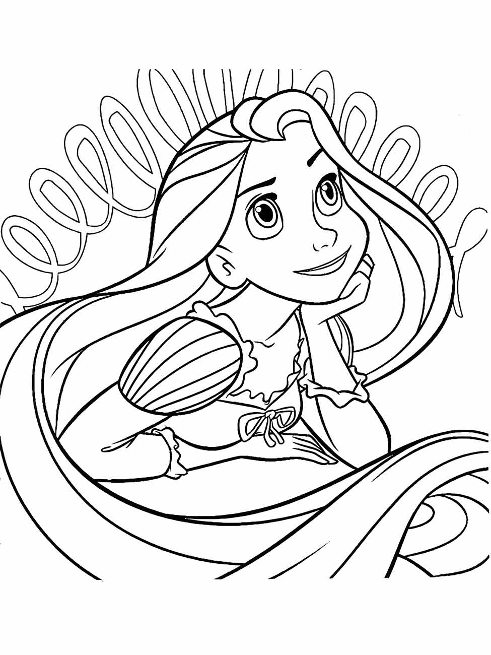 Rapunzel coloring page (58)