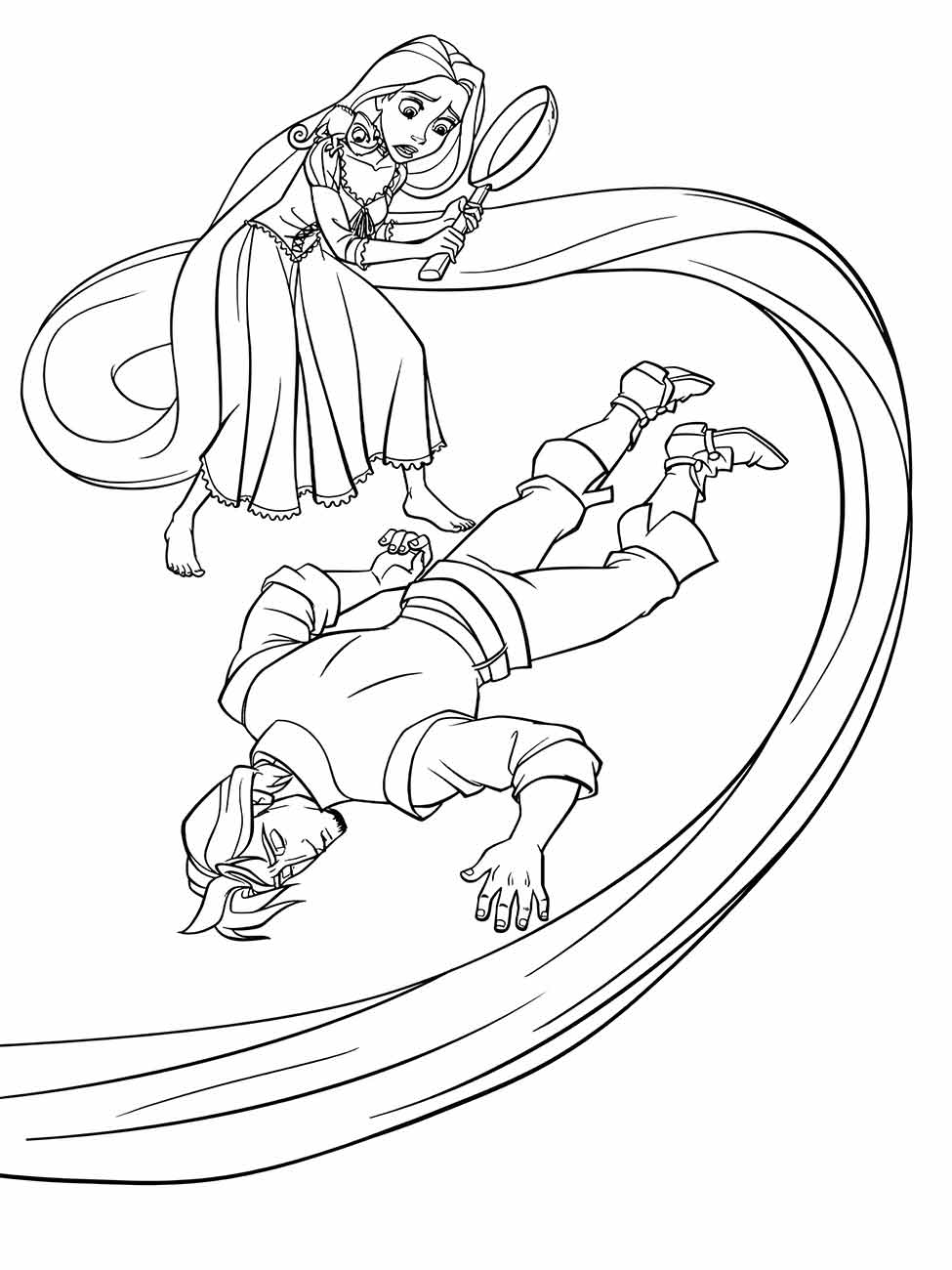 Rapunzel coloring page (6)