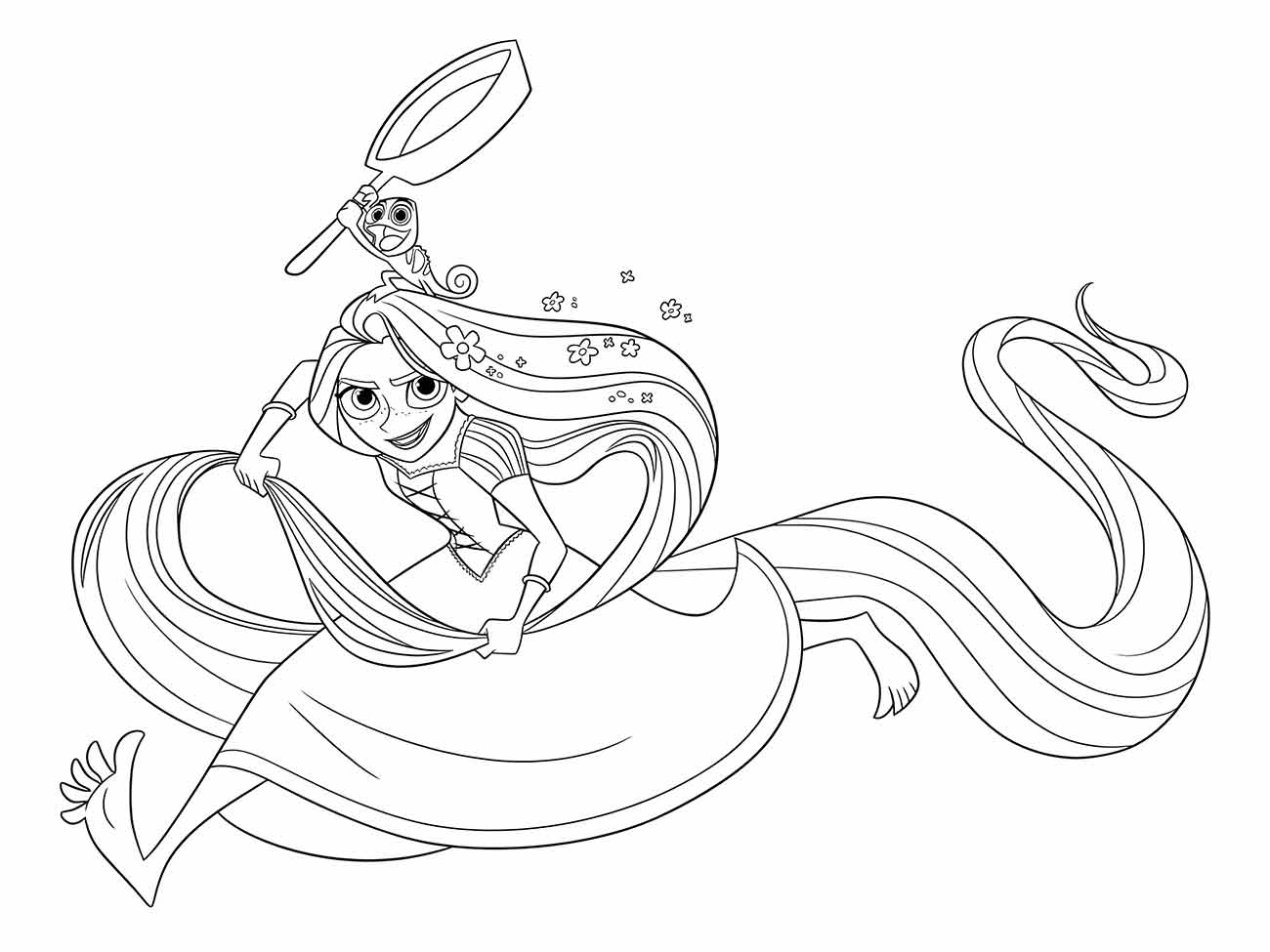 Rapunzel coloring page (62)