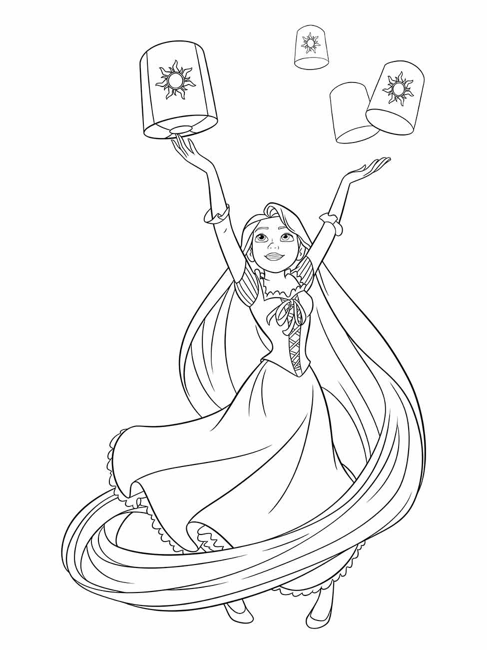 Rapunzel coloring page (63)