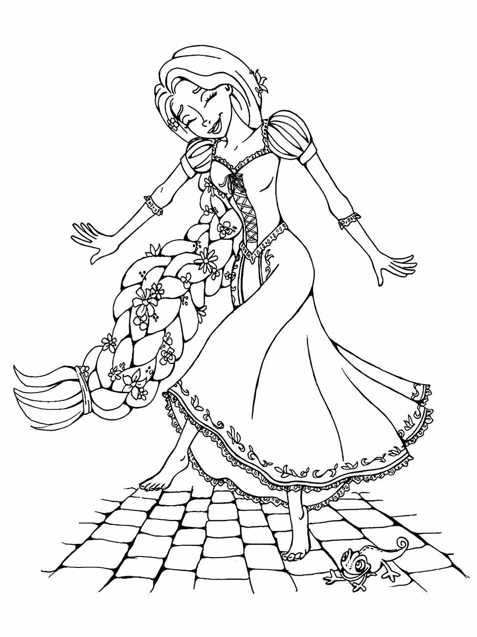 Rapunzel coloring page (65)