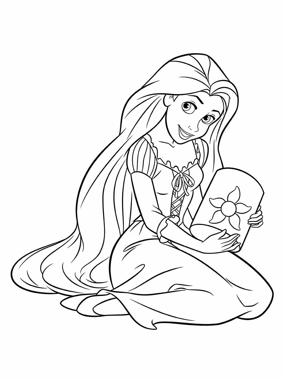 Rapunzel coloring page (66)