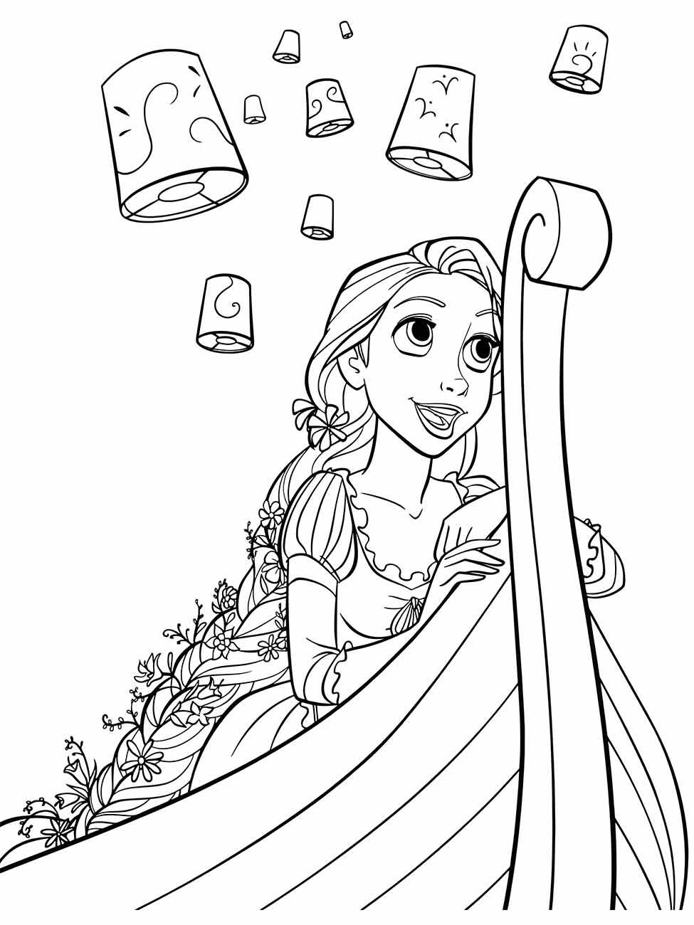 Rapunzel coloring page (68)