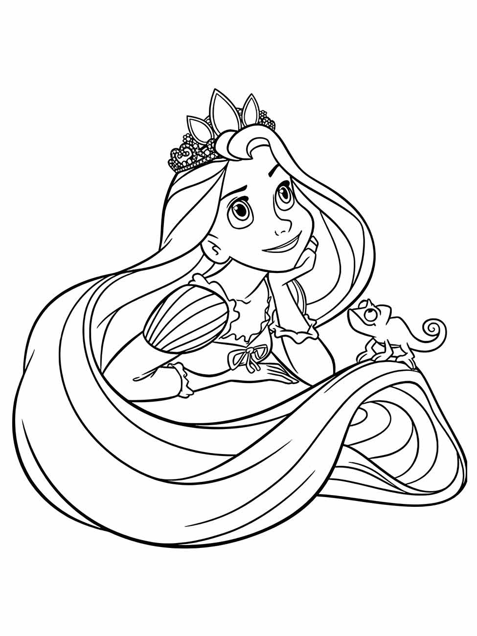 Rapunzel coloring page (69)