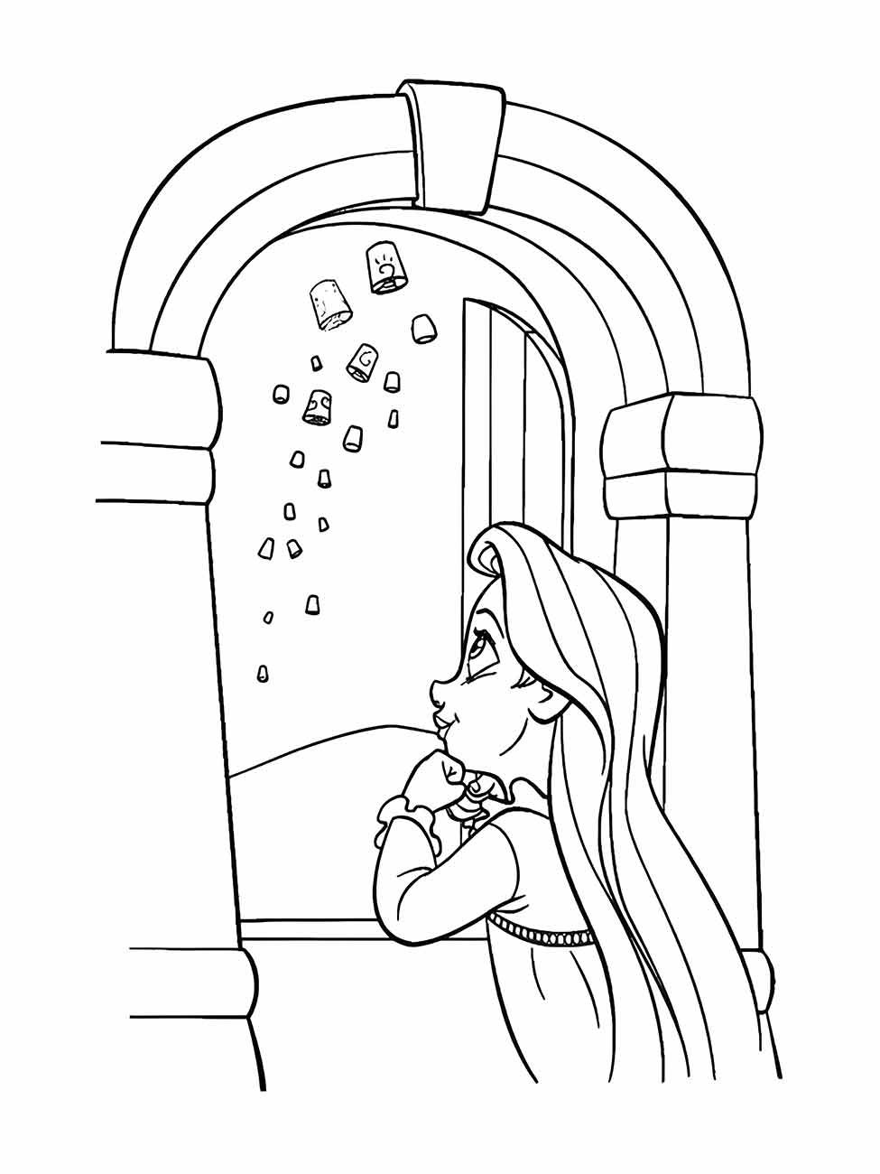 Rapunzel coloring page (73)