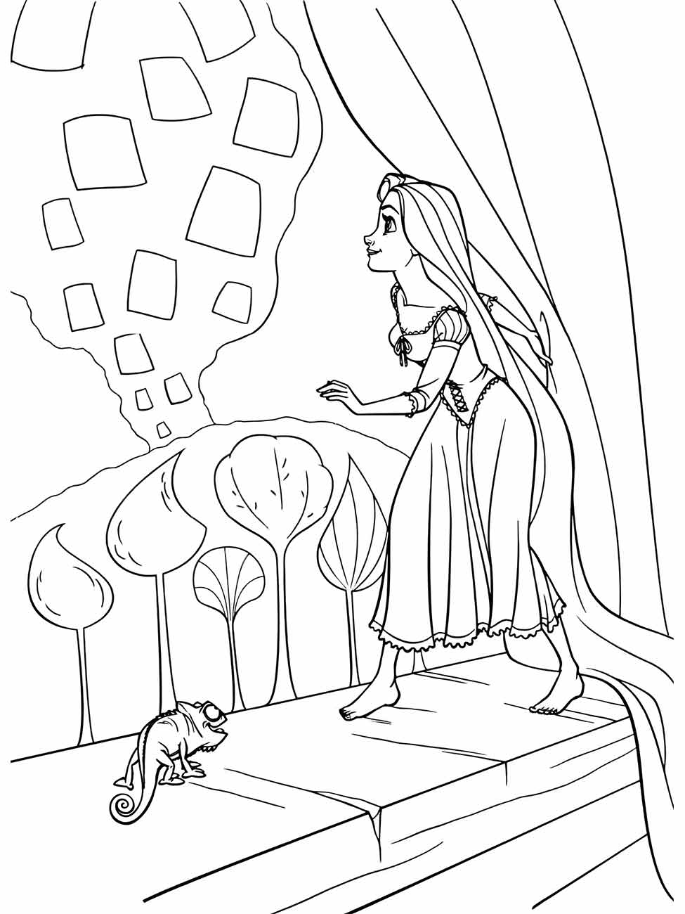 Rapunzel coloring page (74)