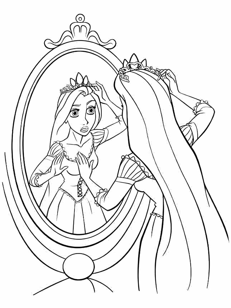 Rapunzel coloring page (75)