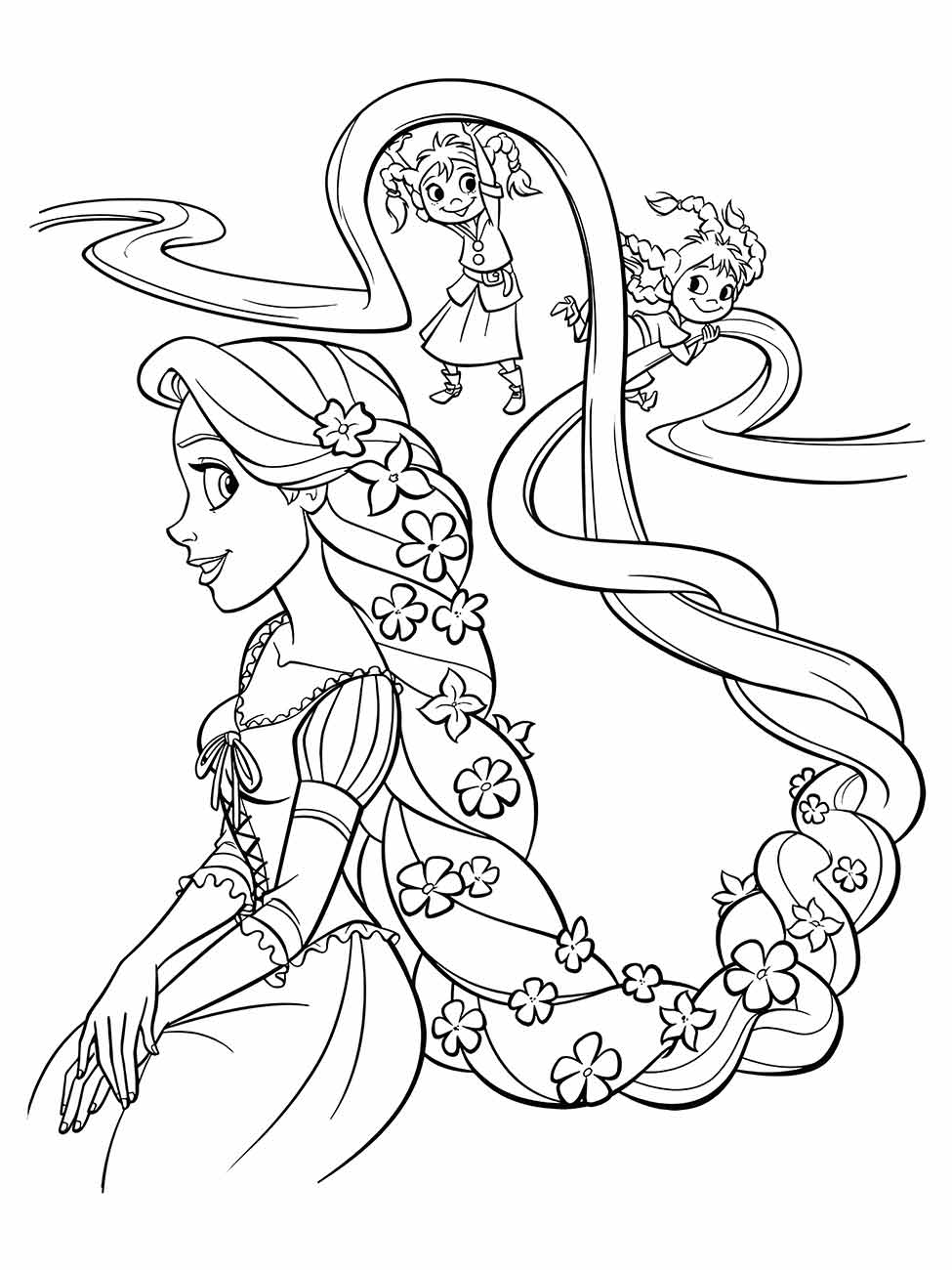 Rapunzel coloring page (76)