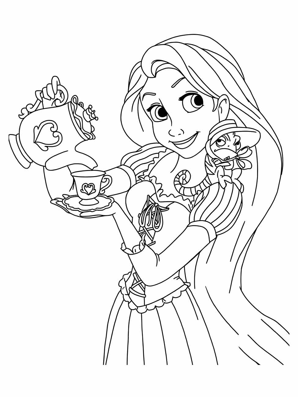 Rapunzel coloring page (79)