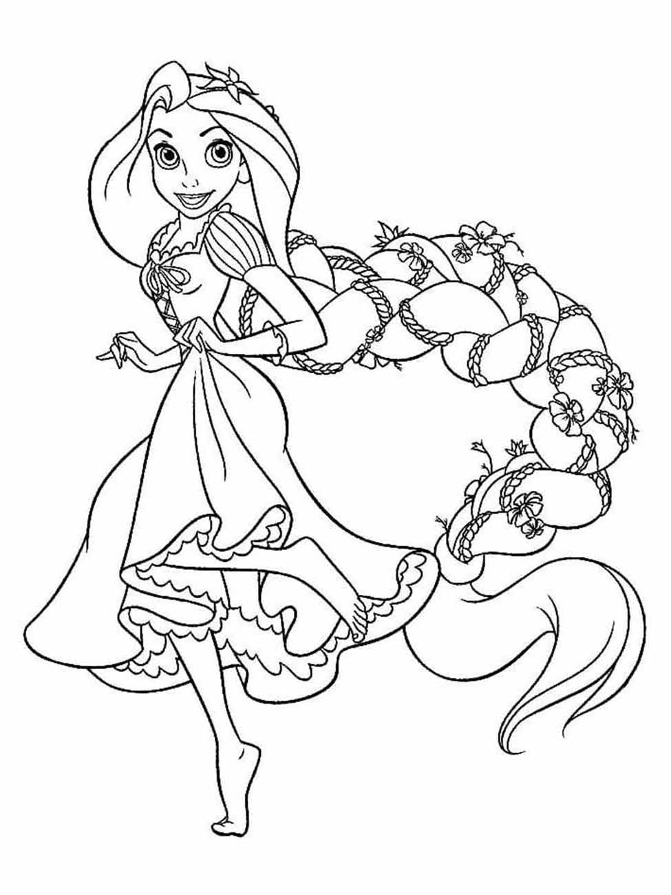 Rapunzel coloring page (80)