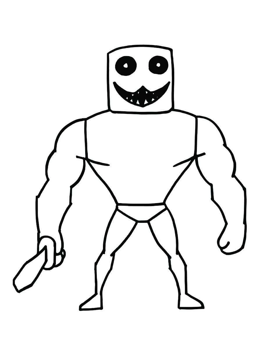 Roblox coloring page (10)