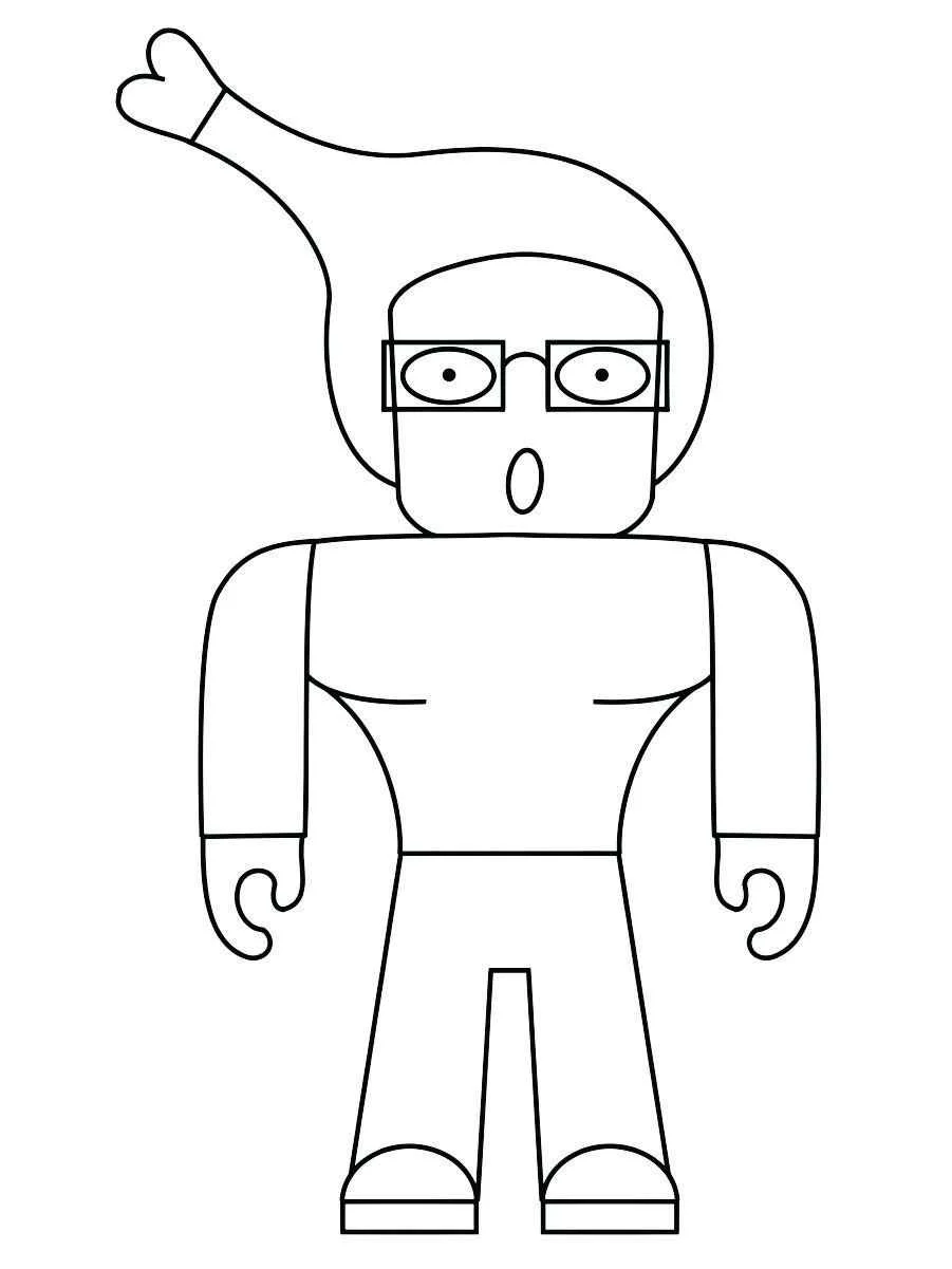 Roblox coloring page (2)