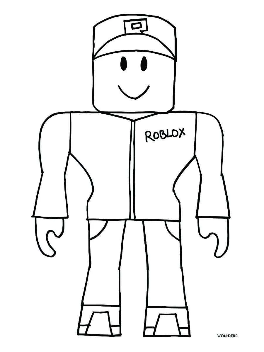 Roblox coloring page (6)