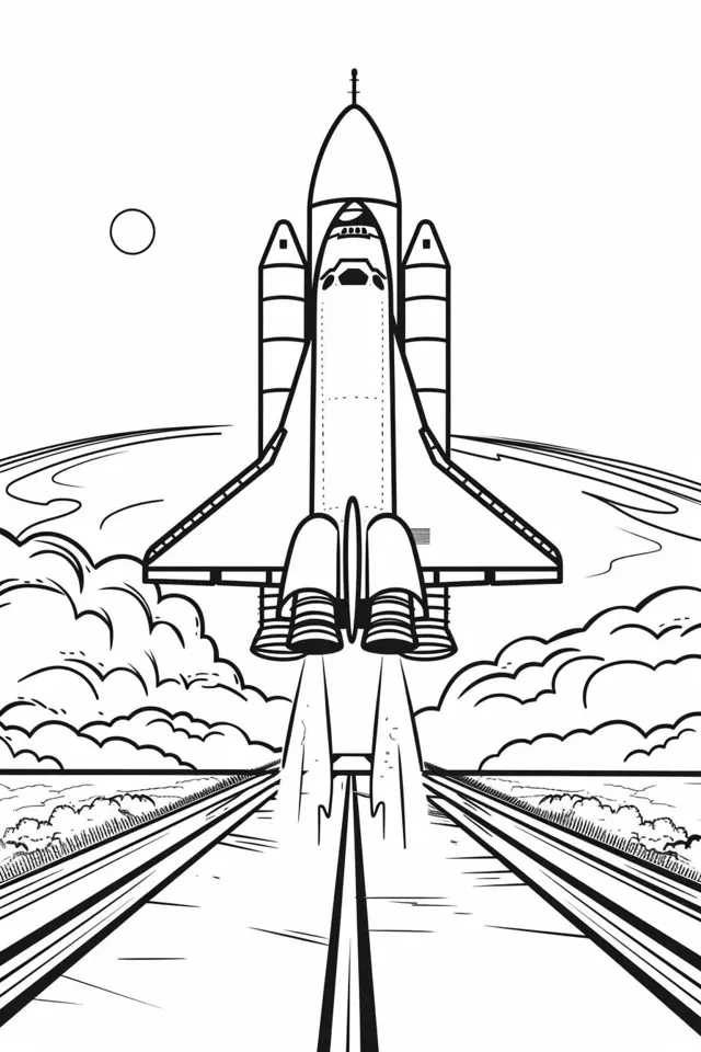 Rocket coloring page (10)