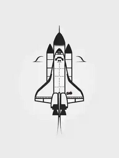 Rocket coloring page (2)