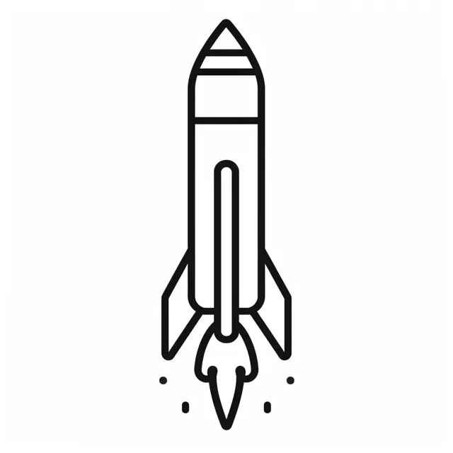 Rocket coloring page (6)