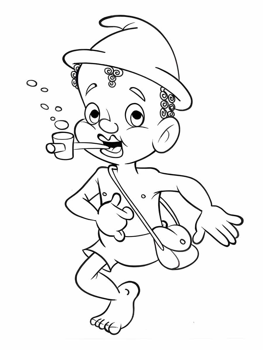 Saci pererê coloring page (15)