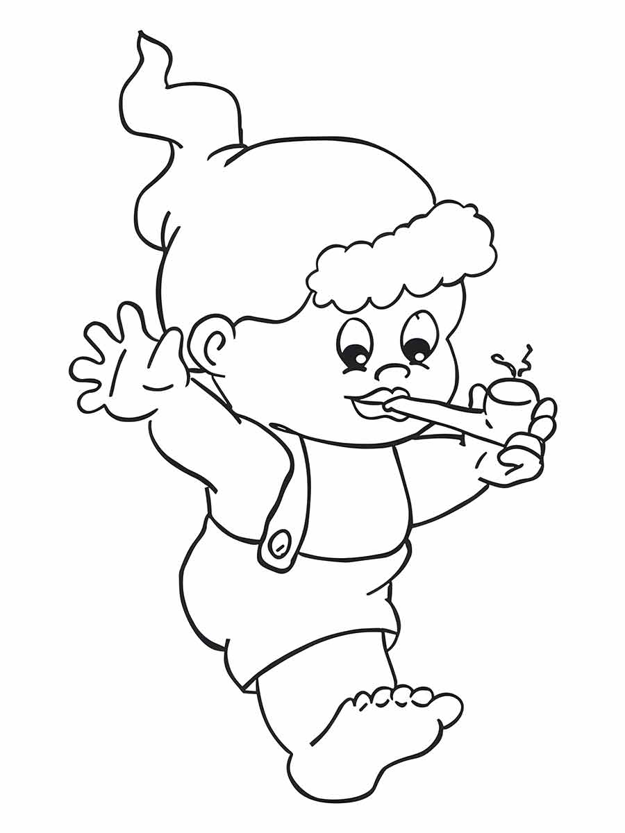 Saci pererê coloring page (16)