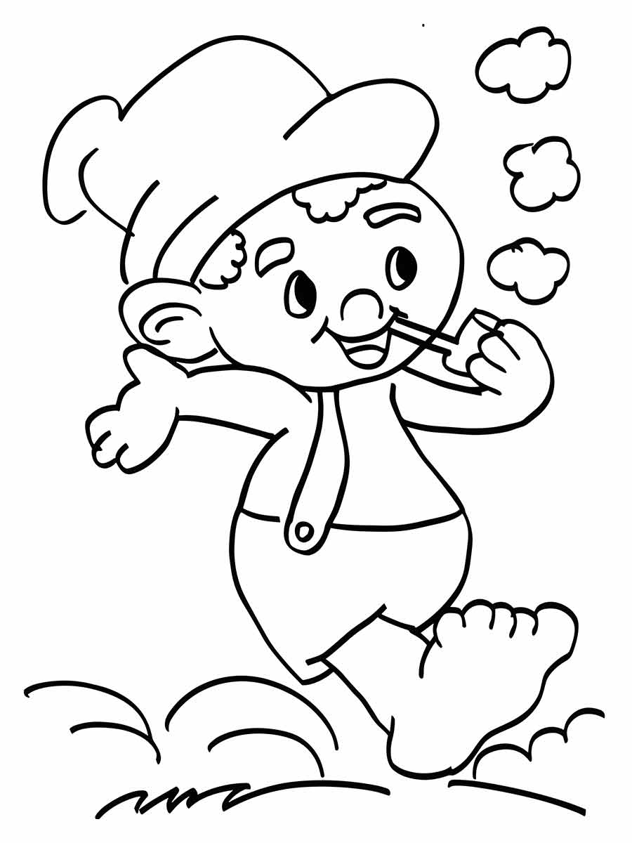 Saci pererê coloring page (3)