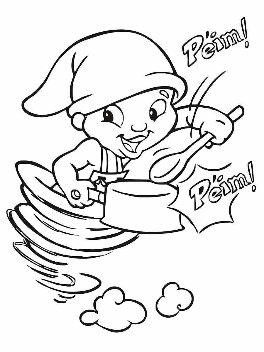 Saci pererê coloring page (4)