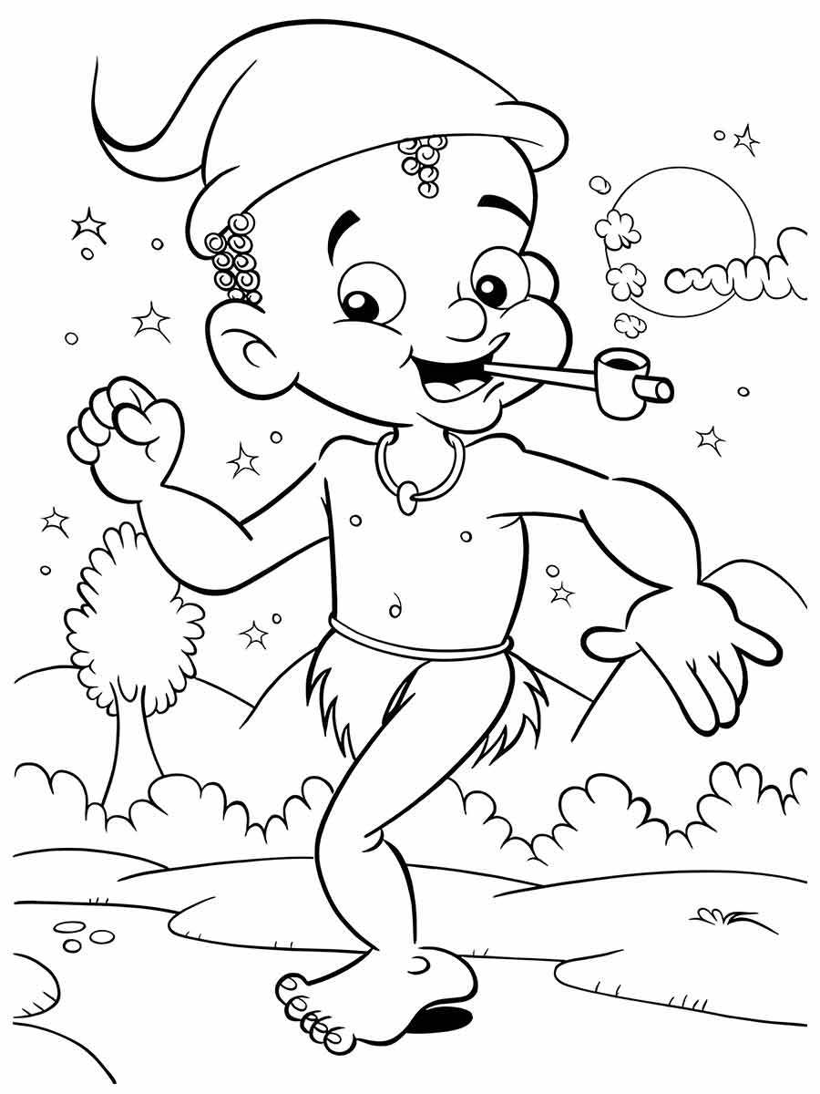 Saci pererê coloring page (7)