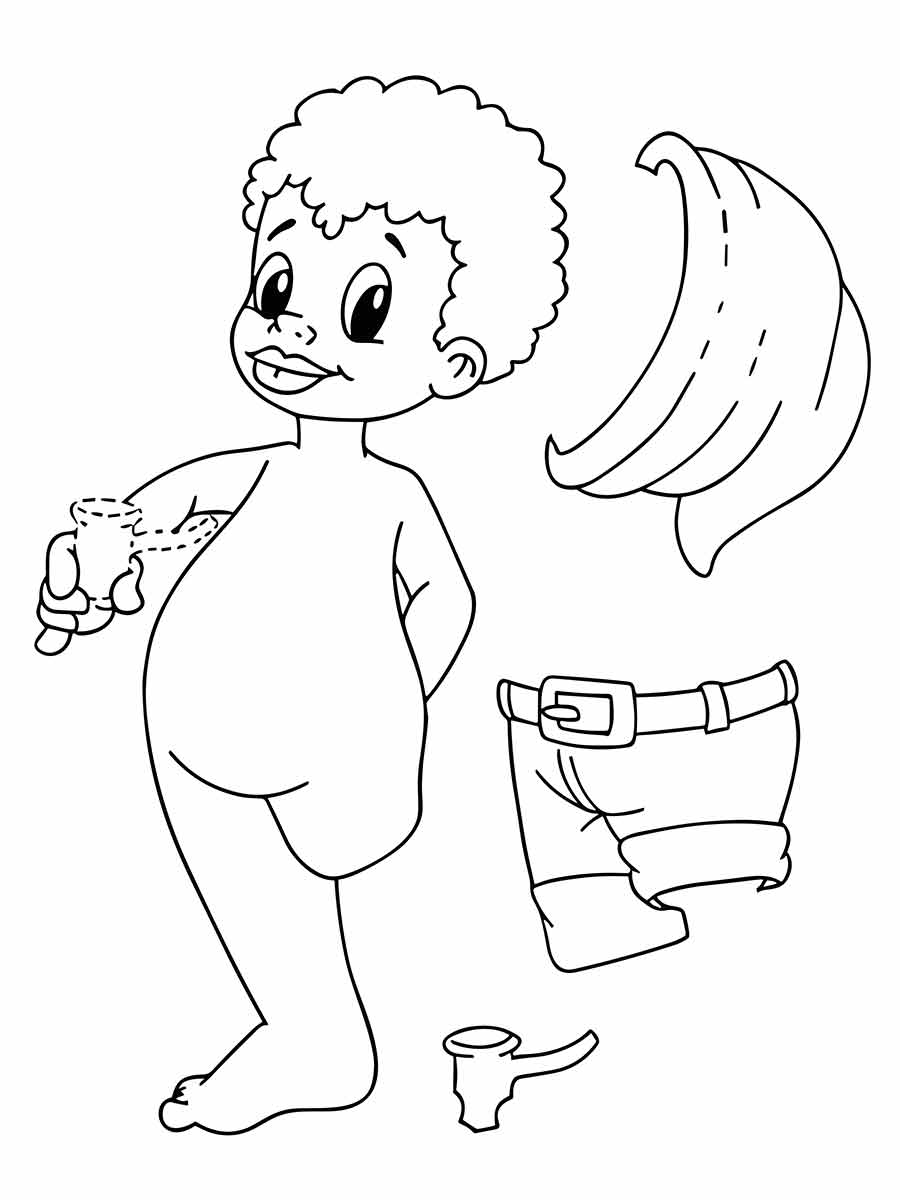 Saci pererê coloring page (8)