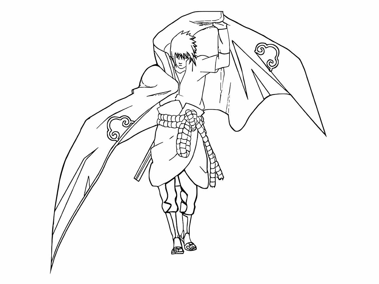 Sasuke coloring page (12)