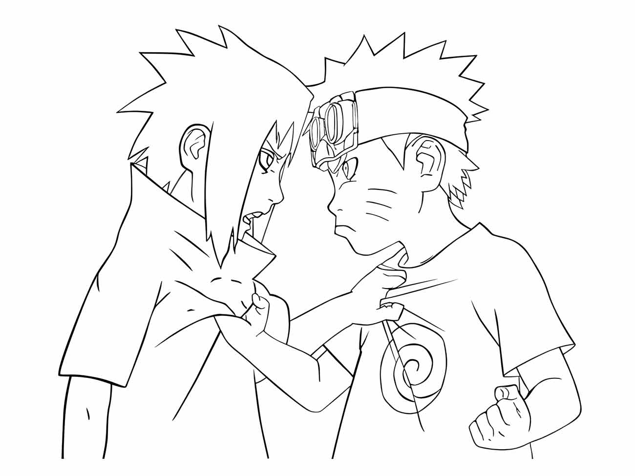 Sasuke coloring page (3)